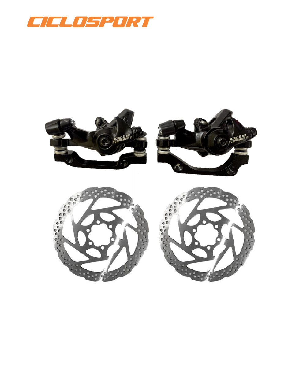 ciclosport disc brake set for bicycle